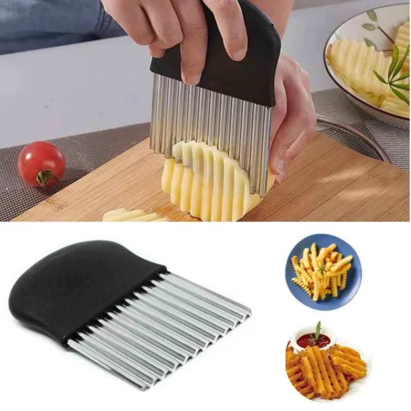 Kitchen Gadgets Luxury - Affettatrice per patatine in acciaio inossidabile